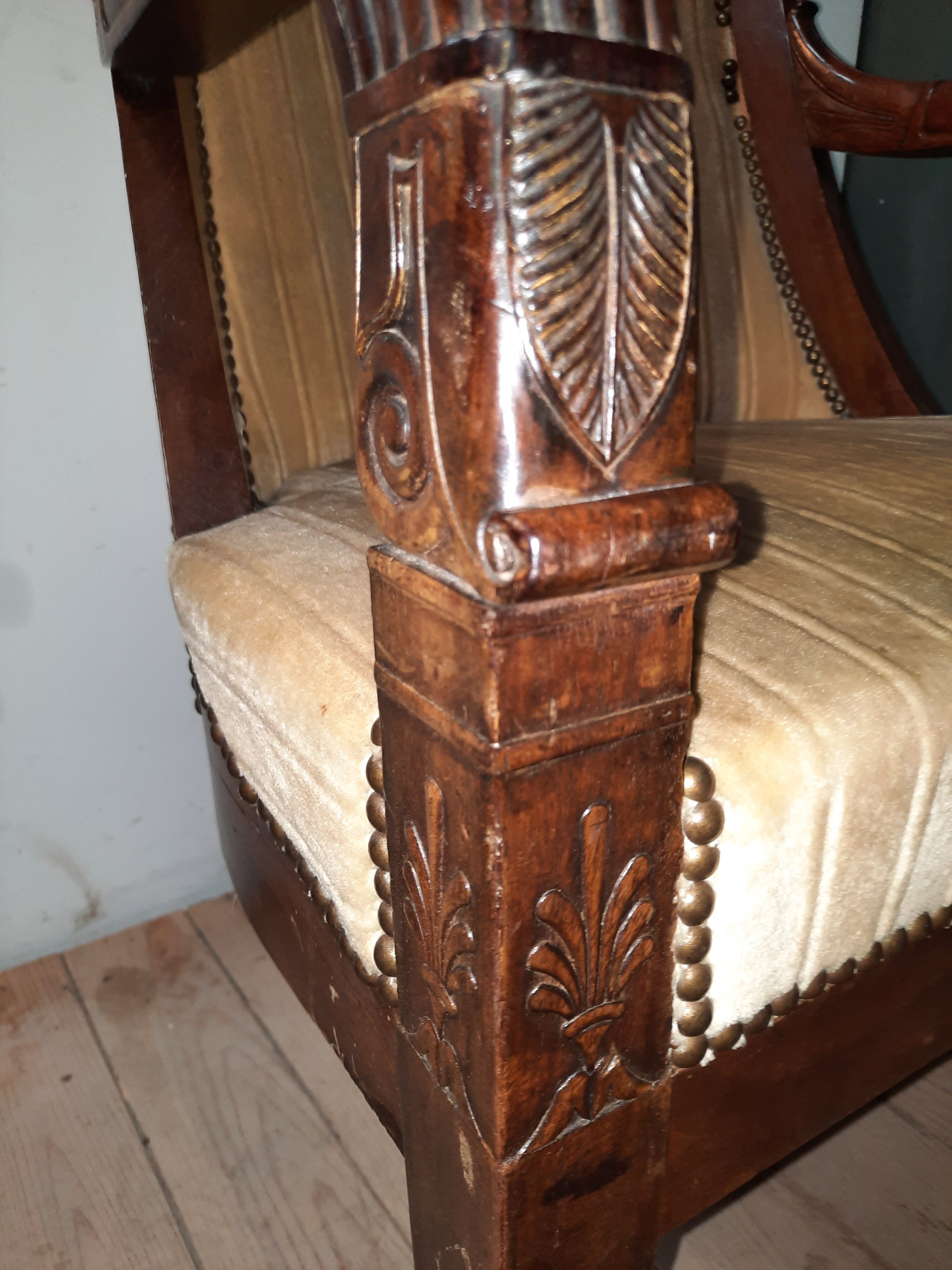 Fauteuil gondole empire