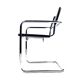 Paire de chaises Matteo Grassi MG5 cuir noir et chrome