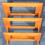 1980s wall-mounted magazine rack
