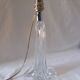 Foot lamp twisted in crystal or glass