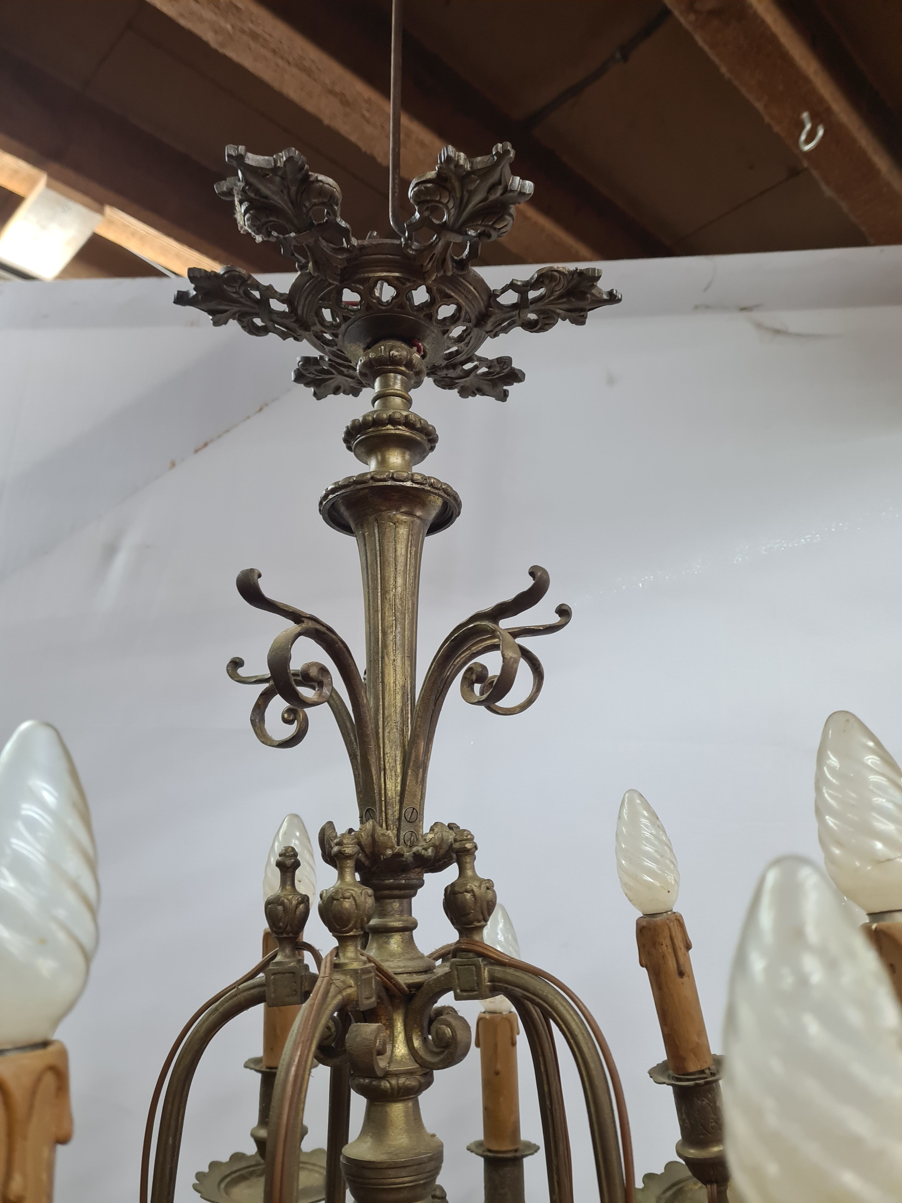 Bronze chandelier