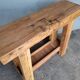 Console brutaliste 120 cm bois massif