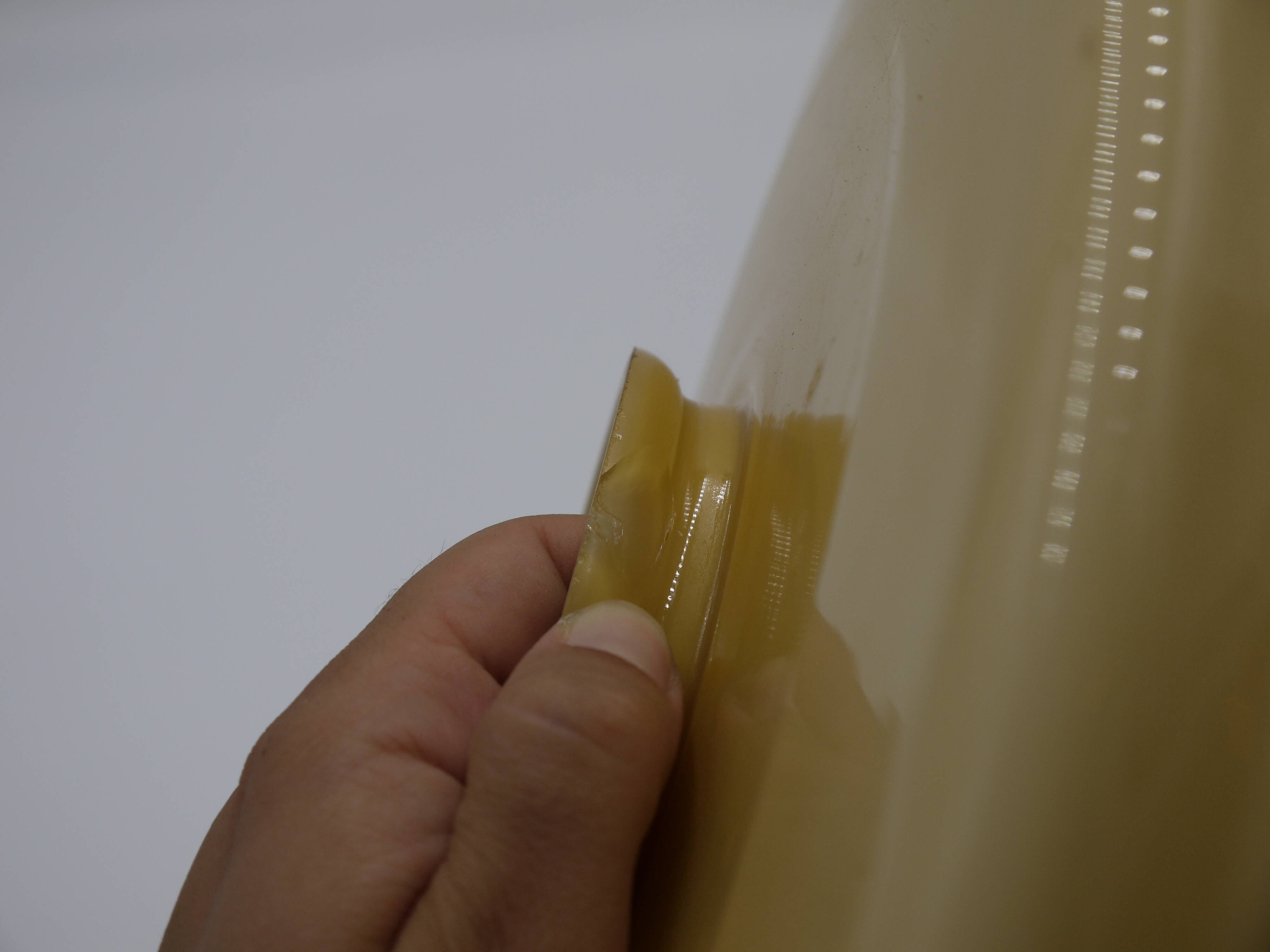 Yellow glass lampshade