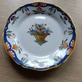 Assiette faïence Desvres signé Géo Martel