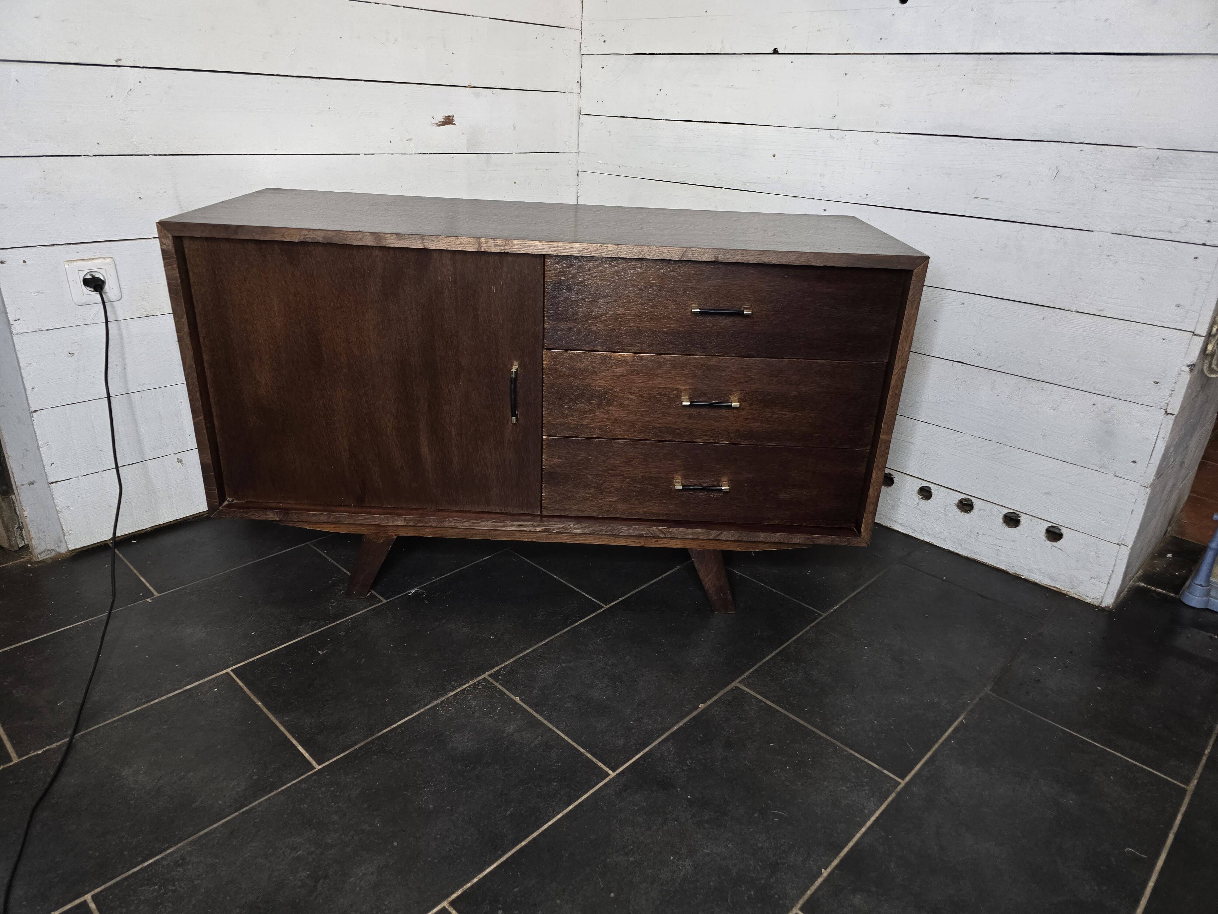 Vintage 60s oak sideboard