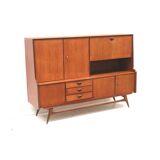Vintage sideboard / highboard by Louis van Teeffelen for Wébé