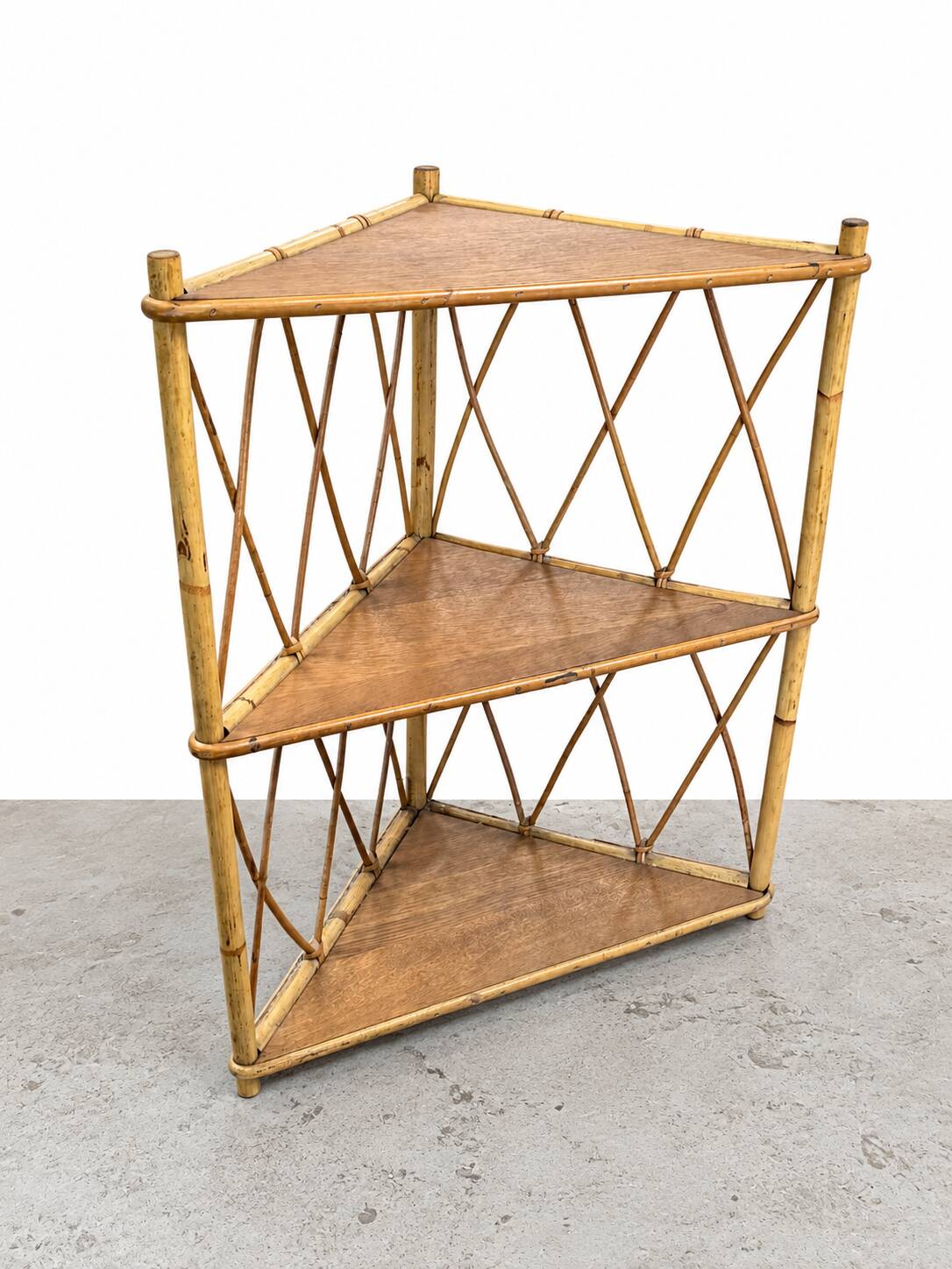 Rattan shelf