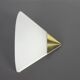 Pair of opaline glass wall lights designed by Limburg, Germany.