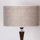 Swedish table lamp in Aluminum, Rosewood and Bakelite by Bergboms 1960.