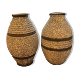 Pair of Art Deco vases signed ODYV