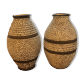 Paire de vase Art déco signés ODYV