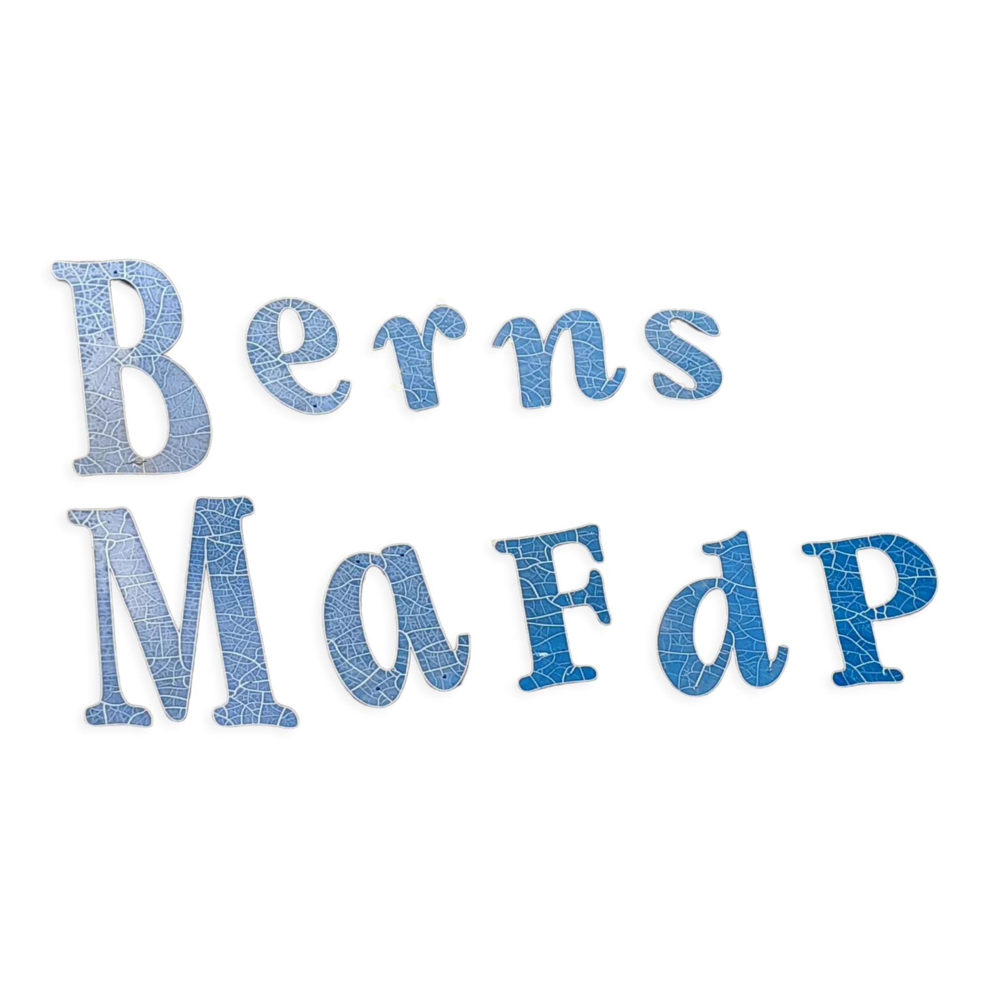 Lot of letters of sign