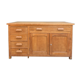Renovated oak workbench island