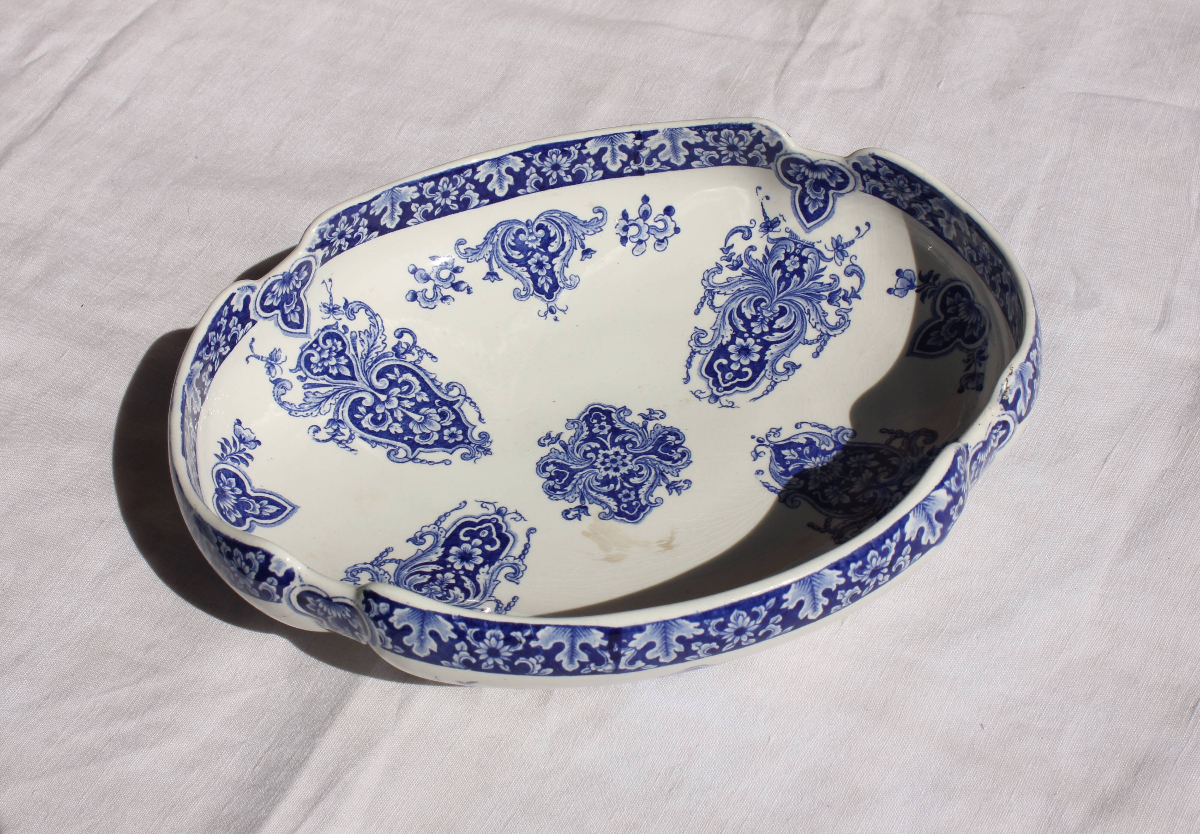 Salad bowl in Gien earthenware