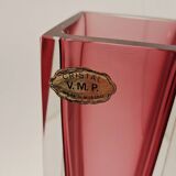 70s cubic sommerso vase