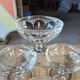 4 small old glass cups
