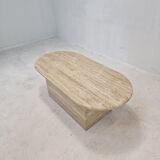 Travertin coffee table