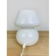 Lampe champignon opaline blanche vintage
