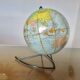 World map, terrestrial globe, Girard & Barrère edition, 1960s-70s