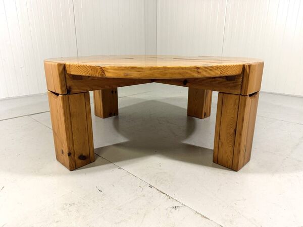 Table basse en pin avec tiroirs Karl Andersson & Söner, Suède, années 1970.