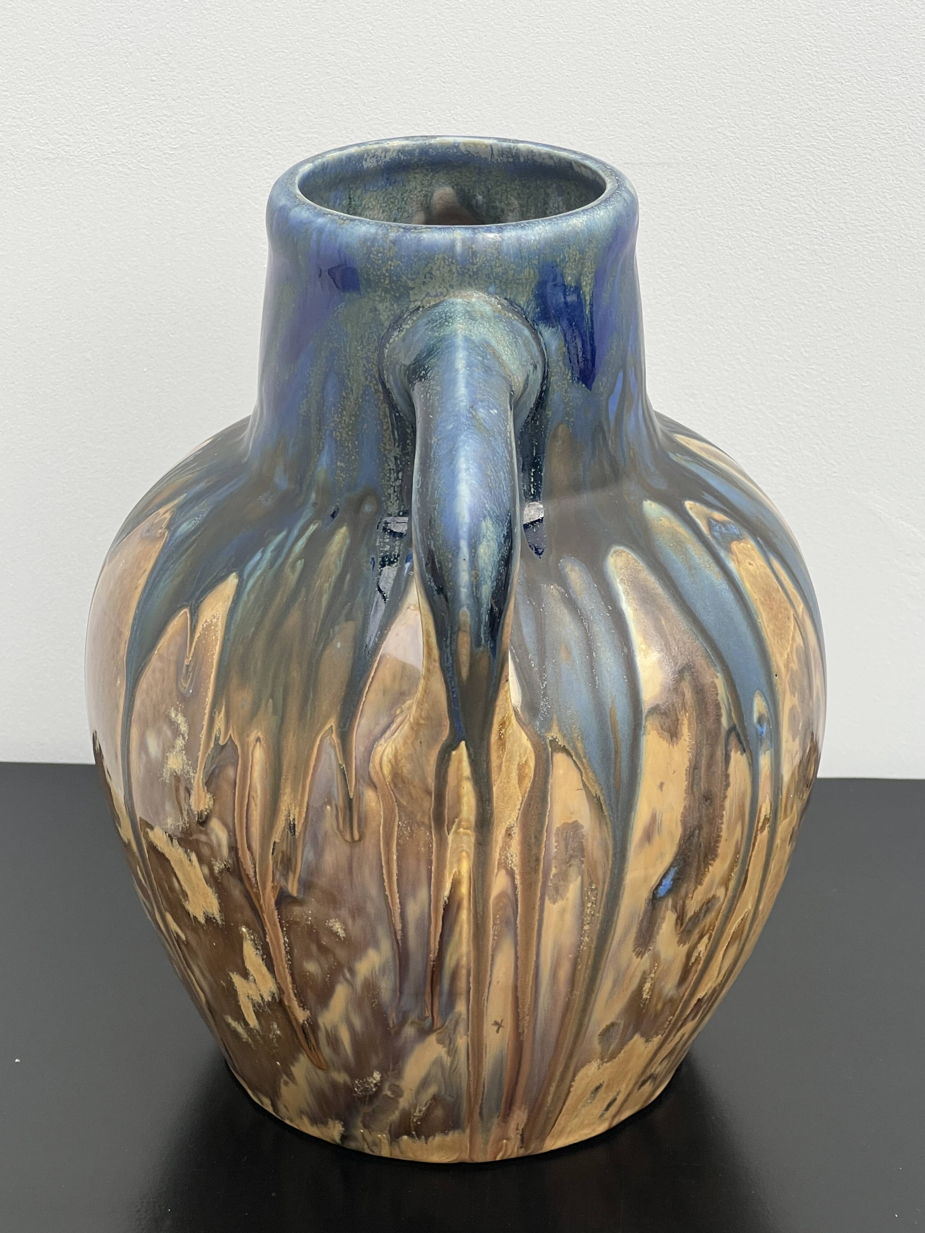 Vase by Gilbert Metenier art-deco ceramic stoneware