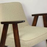 Fauteuil beige model 366 par Józef Chierowski années 1970