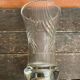 Vintage 1970s Moulded Glass Vase