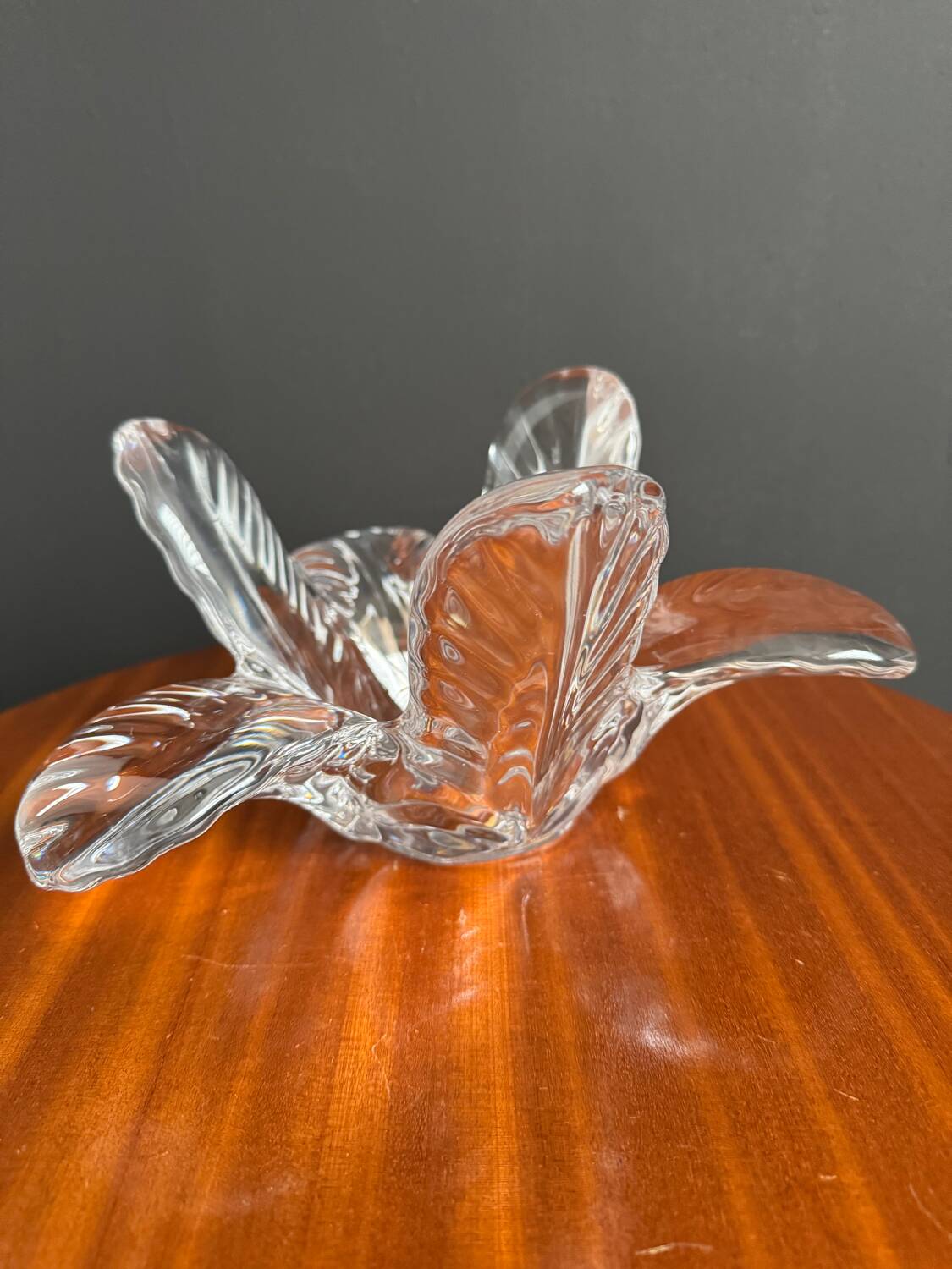 Crystal palm tree catchall, 1970s