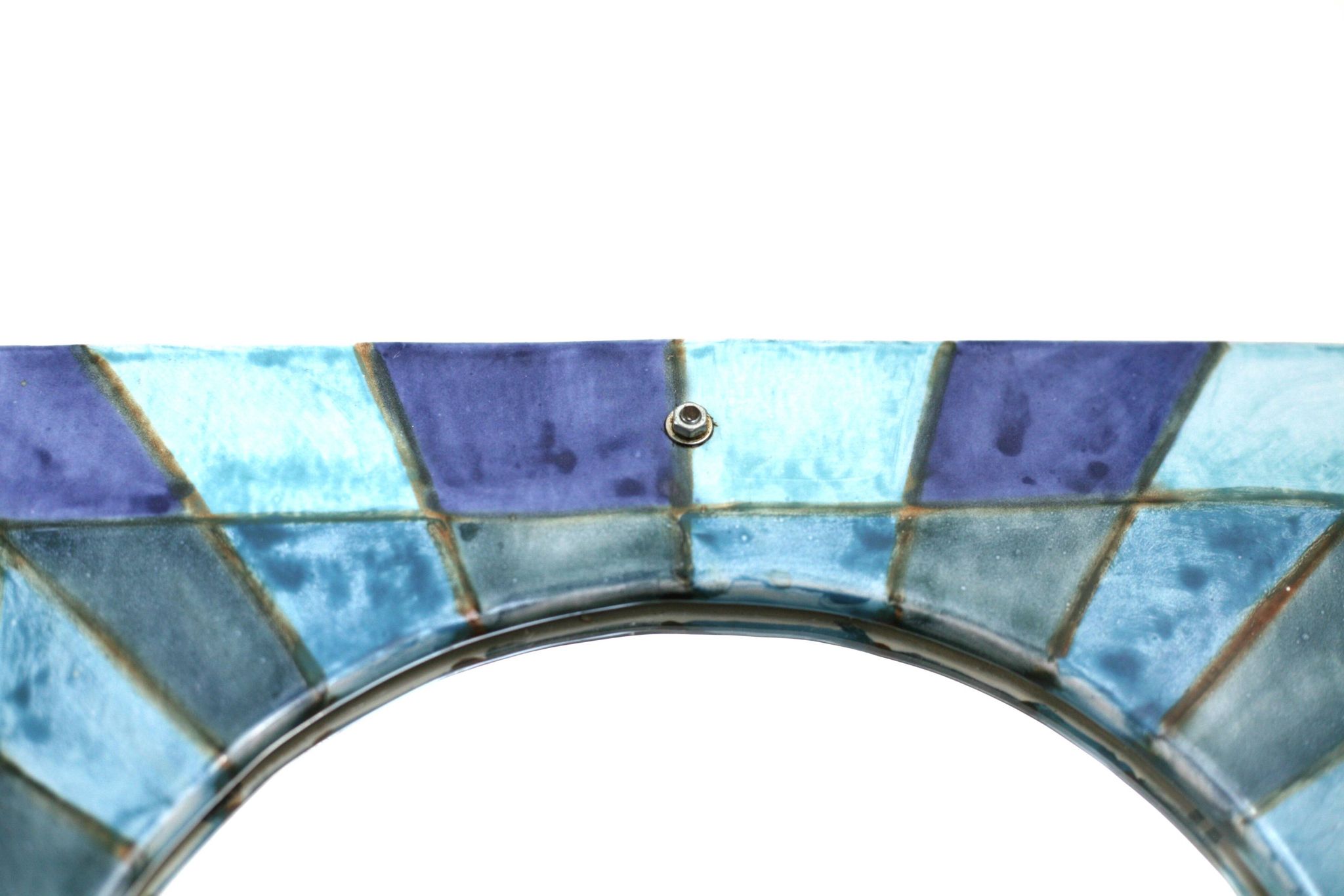 vintage ceramic mirror and design, 1970s