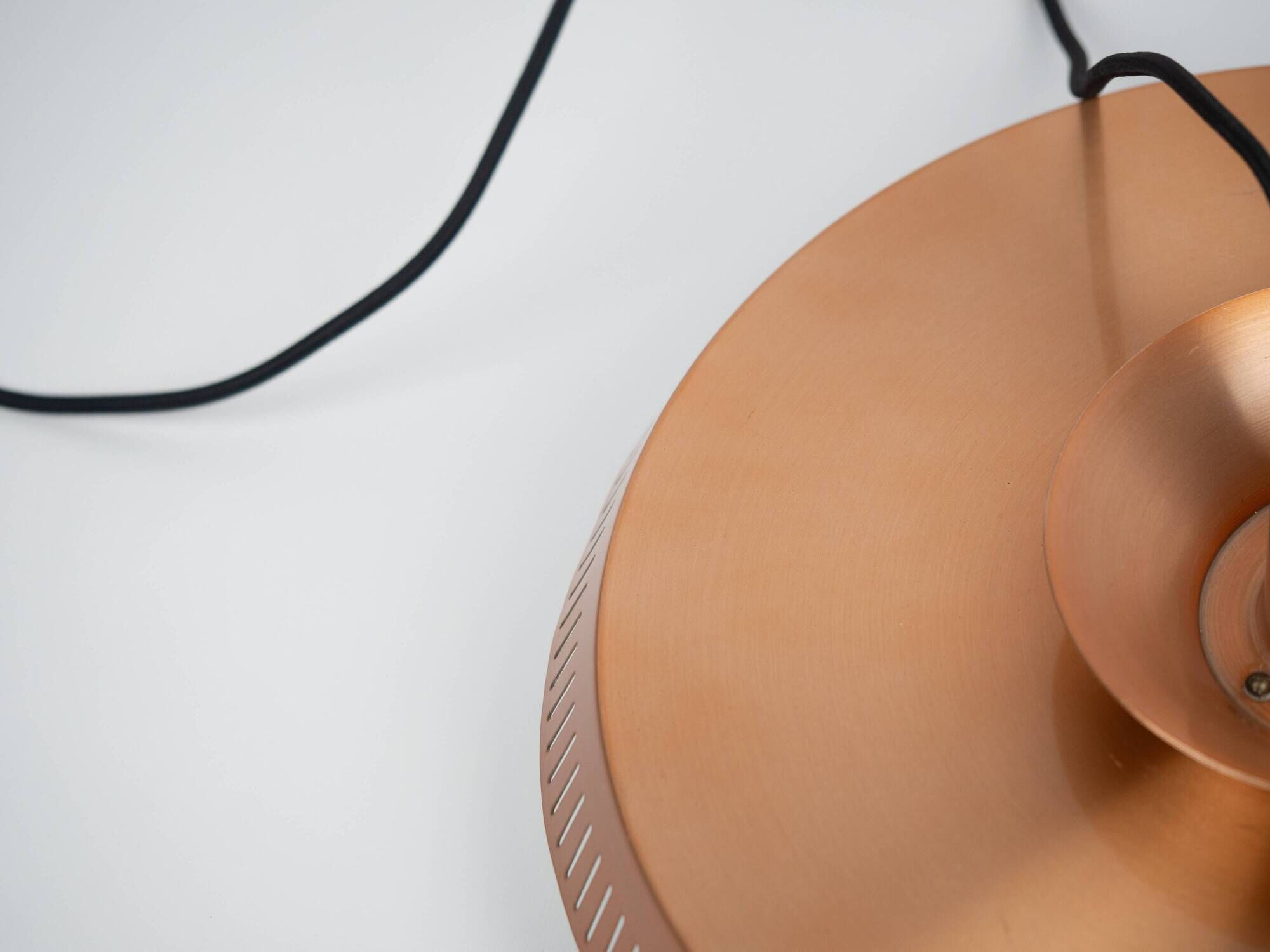 Danish vintage copper lamp from 1960s