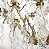 Candlestick rings golden bronze and Crystal France