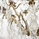 Candlestick rings golden bronze and Crystal France