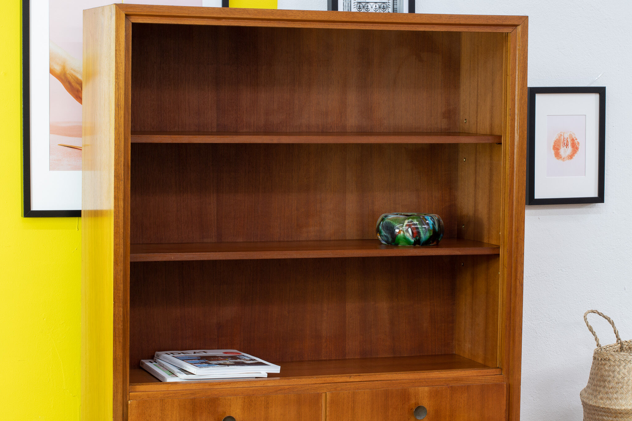 Vintage scandinavian bookcase – 102 cm