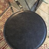 Leather mirror with clip