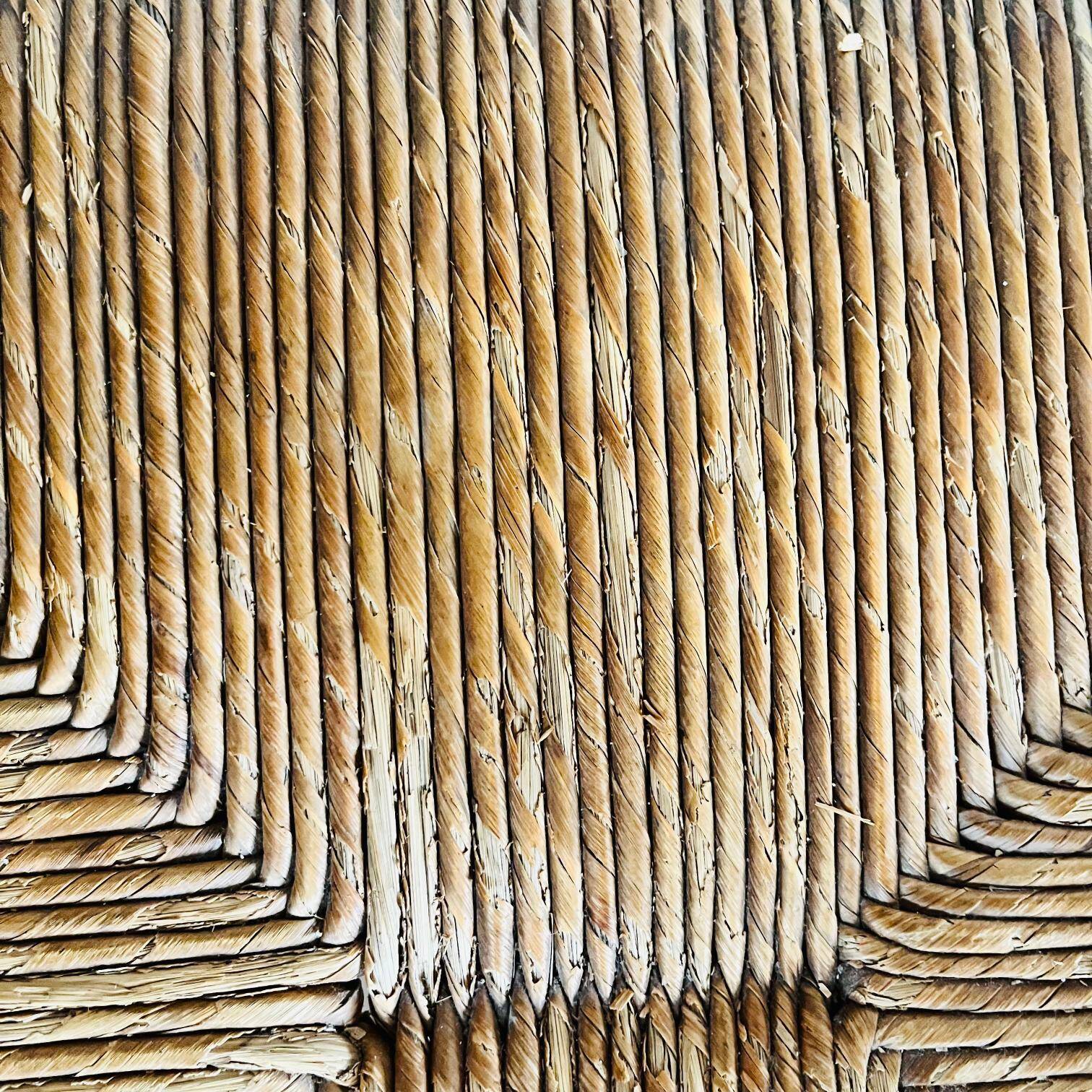 Fauteuil bois et paille