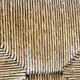 Wood and straw armchair