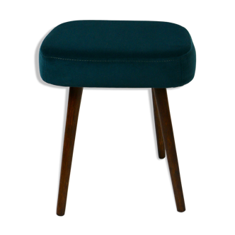 Vintage green-marine stool, 1970s