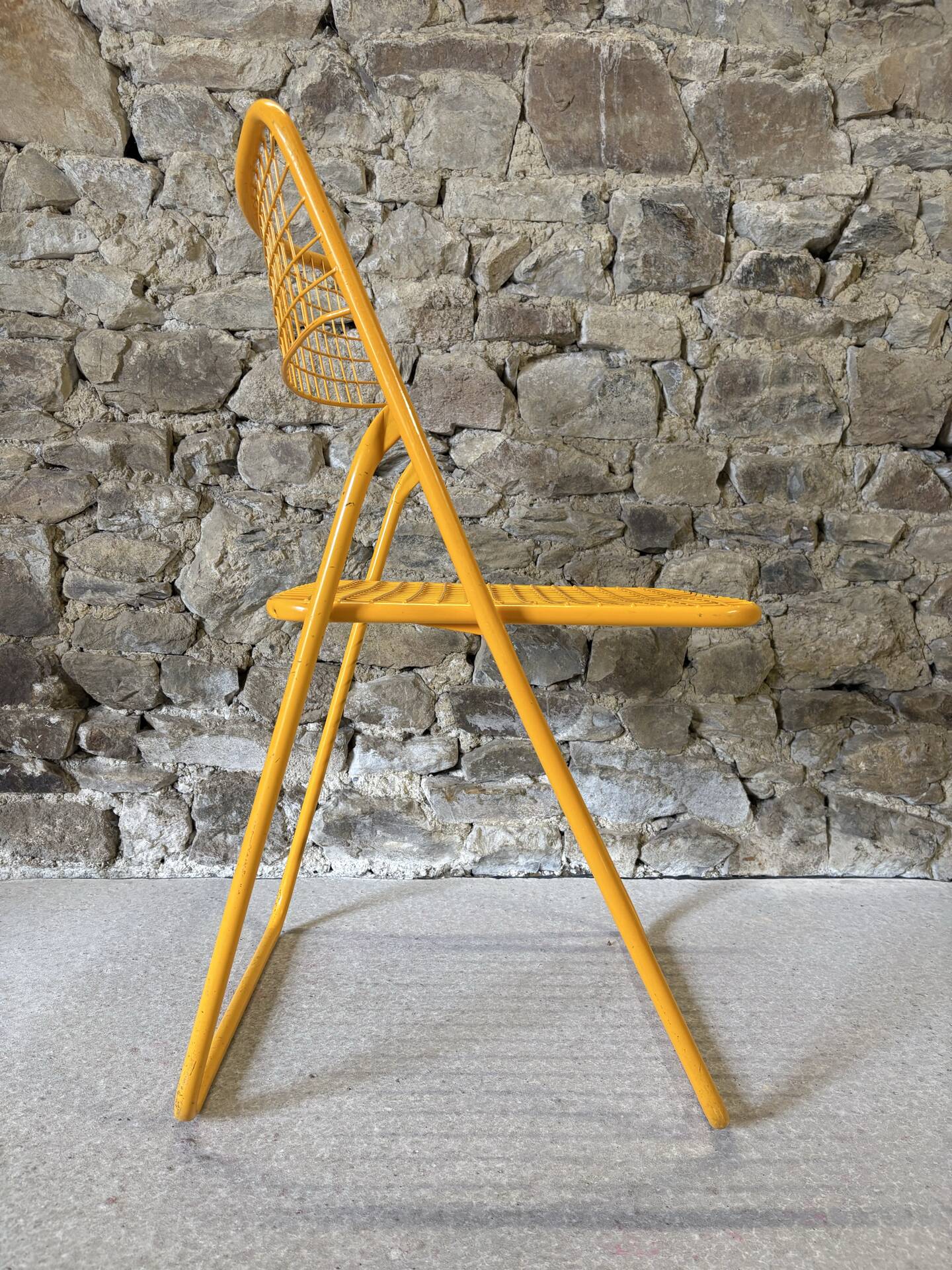 Metal folding chair Ted Net by N. Gammelgaard for IKEA, 1980
