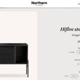 Northern Hifive storage system black TV cabinet