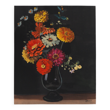 André Derain: The Bouquet of Zinnias, Signed Lithograph