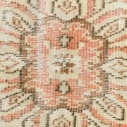 4x7 Peach & Beige Oriental Turkish Vintage Rug, 134x220Cm