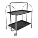 Mid-century Bauhaus Dinett foldable serving trolley from Bremshey Solingen, 1960s
