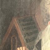 Old portrait of a woman from the Empire period (circa 1820) 54X64cm