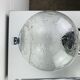 XL chrome and bubbled glass wall light Limburg, 1970s