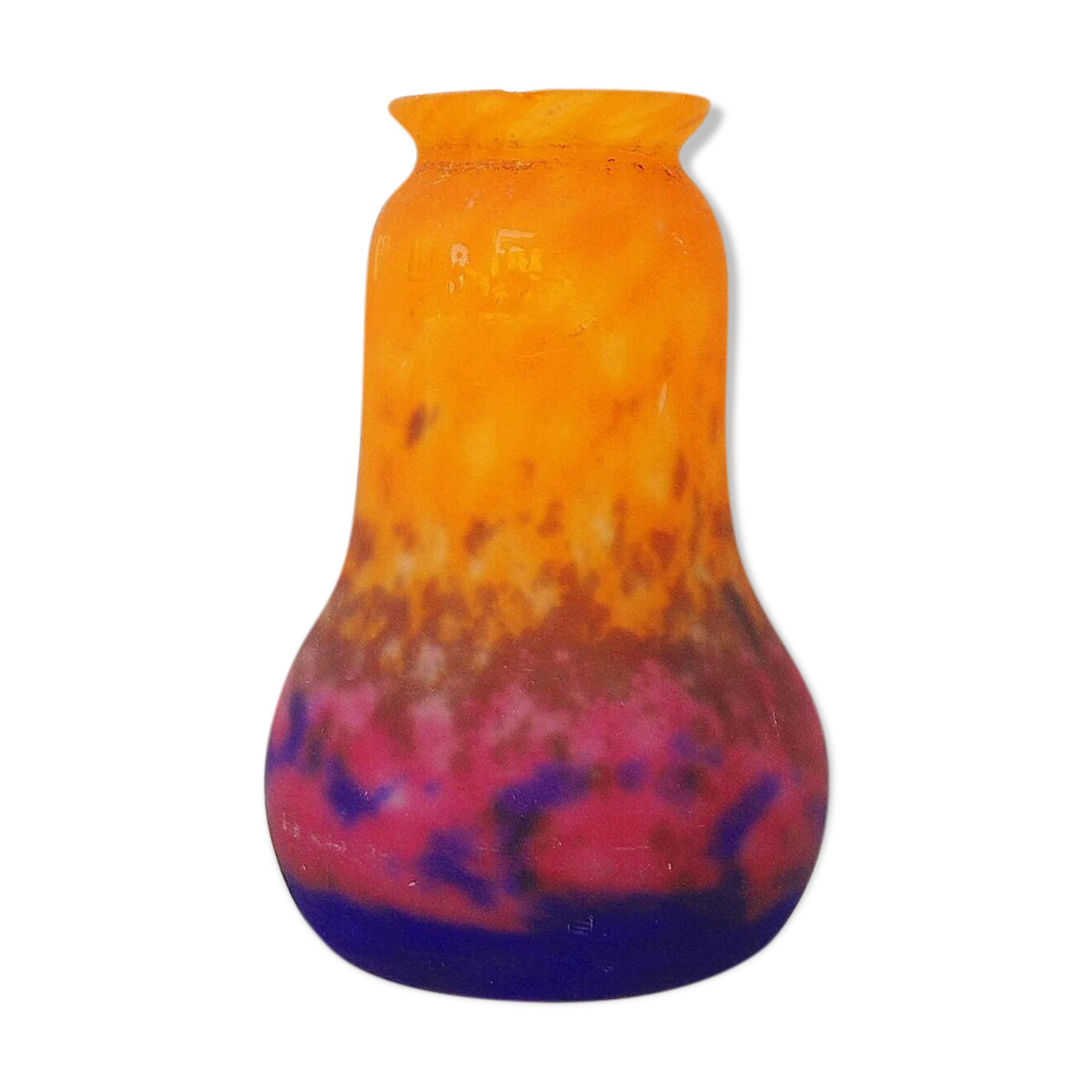 Tulipe pâte de verre art déco 20-30’s muller