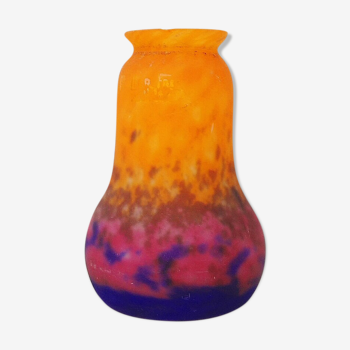 Tulipe pâte de verre art déco 20-30’s muller