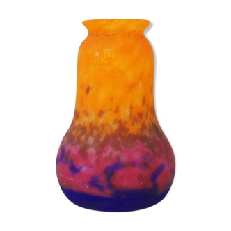 Tulip art deco glass paste 20-30's muller