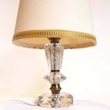 Chiseled crystal foot lamp