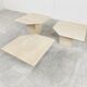 Vintage travertine nesting tables or side tables, 1970s