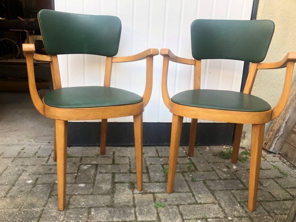 2 60s Baumann armchairs